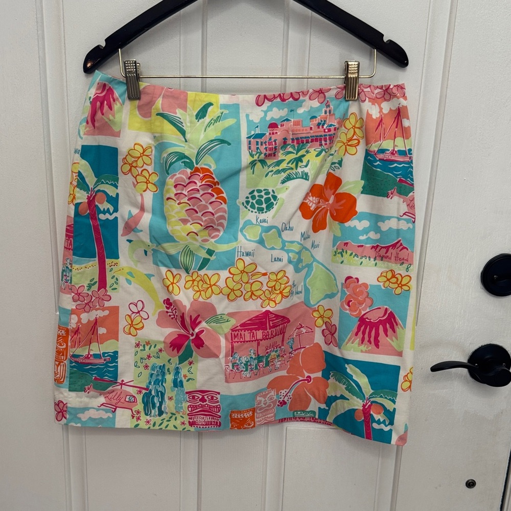 Lilly Pulitzer Tropical Print Skirt